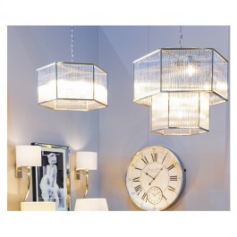 Lampa wisząca do salonu w stylu nowojorskim BRISTOL L żyrandol do sypialni